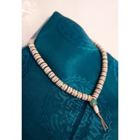Sehr Schöne Mala Gebetskette Weißer Yak-Knochen, Koralle+Türkis Aus Tibet von SmilingTaraShop