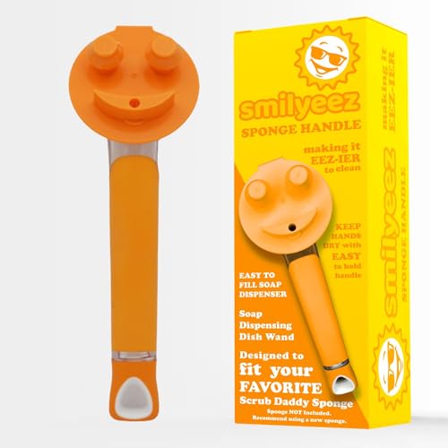 Smilyeez® Seifenspendergriff für Scrub Daddy Sponge (orange) von Smilyeez