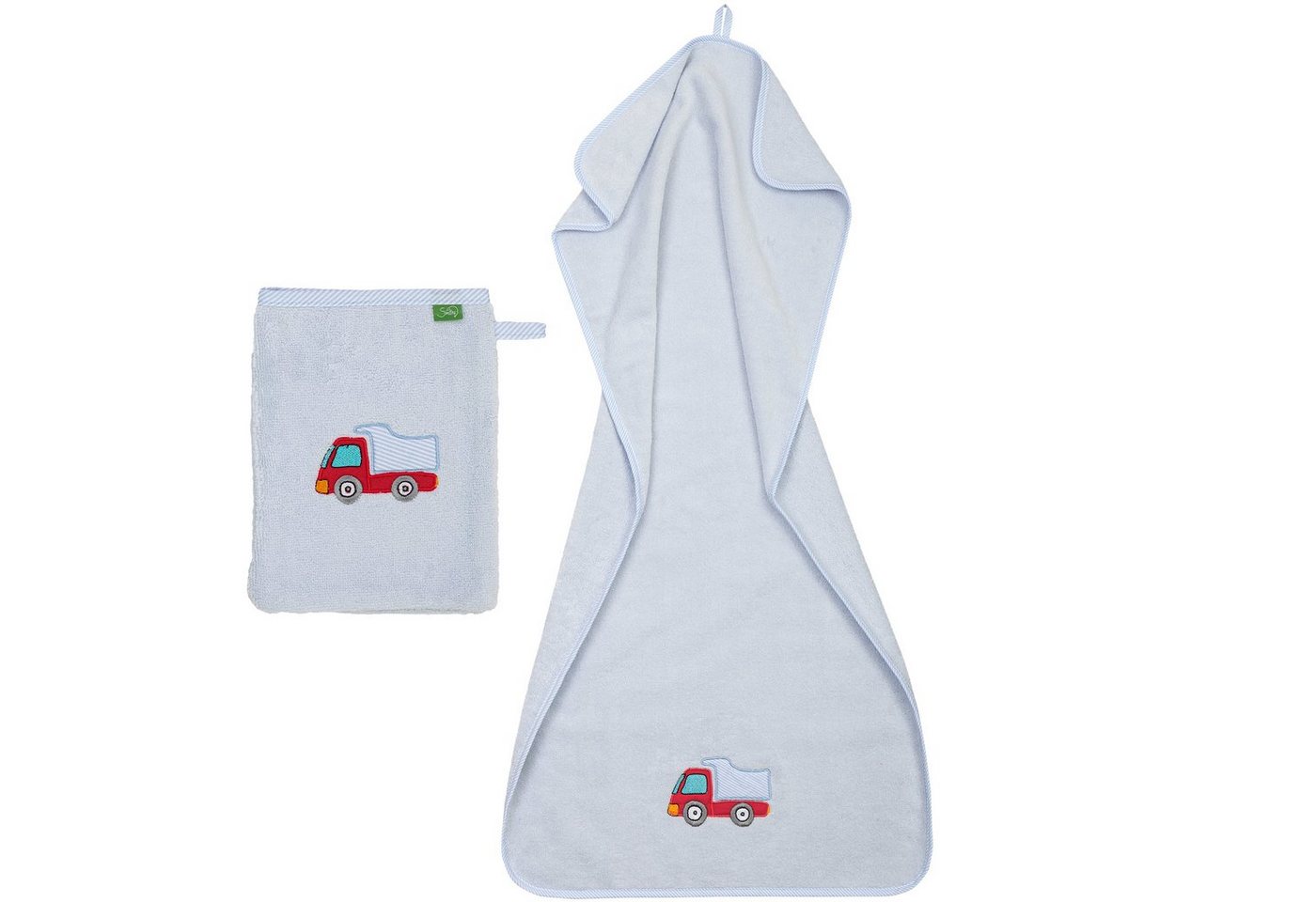 Smithy Handtuch Set Auto Handtuch, Waschhandschuh, Frottee, (Spar-Set, 3-tlg), Set aus Handtuch und Waschlappen von Smithy