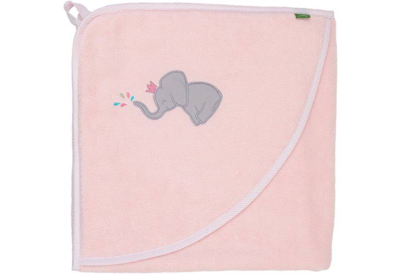 Smithy Kapuzenhandtuch Pastellflausch Elefant Frottee, 100% Baumwolle, 100 x 100 cm von Smithy