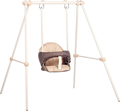 Smoby - Dolce Altalena Comfort, 7600830303, 6 Monate, gepolsterter Sitz abnehmbar, Metallrahmen, H 120 cm, Indoor/Outdoor von Smoby