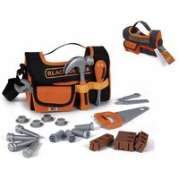 Smoby Kinder-Werkzeugtasche, inkl. Werkzeug und Zubehörteilen, Stoff - bunt von Smoby