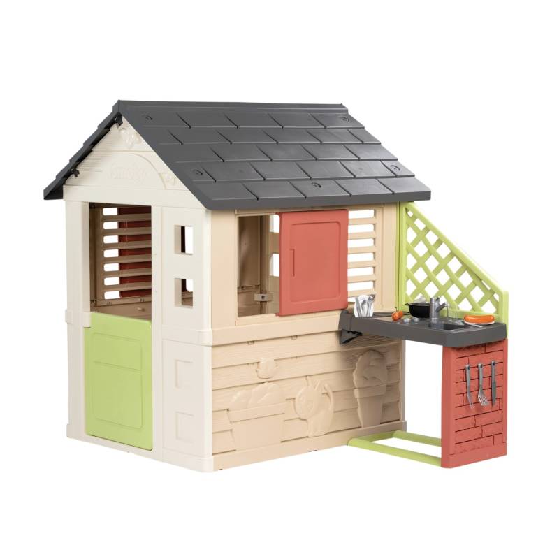 Smoby Spielhaus Natur mit Küche 127 cm x 145 cm x 110 cm Smoby Spielhaus Natur mit Küche 127 cm x 145 cm x 110 cm von Smoby