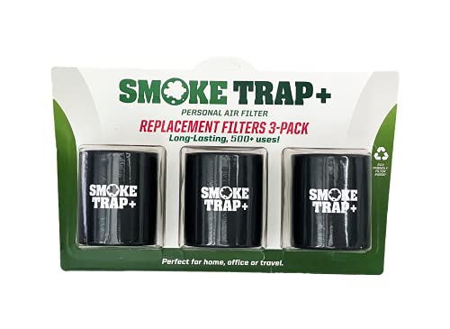 ECO Ersatz-Filterkartuschen für Smoke Trap + | Dreifache Ersatzfilter – Zero Plastic Waste Ersatzfilter – maximaler Luftstrom beim Ausatmen – langlebig über 500 Ausatmen (3) von Smoke Trap