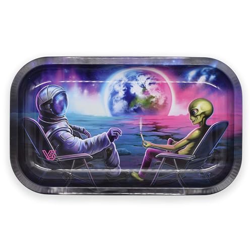Blunt Orbit Rolling Tray Large - Drehtablett/Mischeschale/Bröselschale/Rolltablett/Drehunterlage - 27 x 16 x 2,5 cm von Smokerhontas