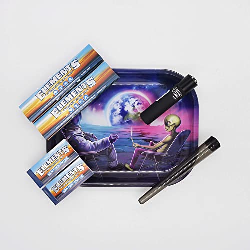 Blunt Orbit Rolling Tray Set - Mischeschale Stoner Kit/Kiffer Box mit Clipper, Longpapers, Filter Tips und Joint Tube - perfektes Kiffergeschenk! Blunt Orbit Rolling Tray Set - Mischeschale Stoner Kit/Kiffer Box mit Clipper, Longpapers, Filter Tips und Joint Tube - perfektes Kiffergeschenk! von Smokerhontas