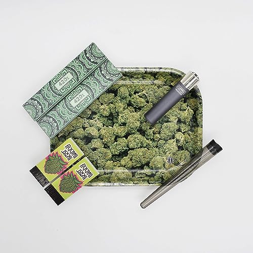 Buds Rolling Tray Set - Mischeschale Stoner Kit/Kiffer Box mit Clipper, Longpapers, Filter Tips und Joint Tube - perfektes Kiffergeschenk! Buds Rolling Tray Set - Mischeschale Stoner Kit/Kiffer Box mit Clipper, Longpapers, Filter Tips und Joint Tube - perfektes Kiffergeschenk! von Smokerhontas
