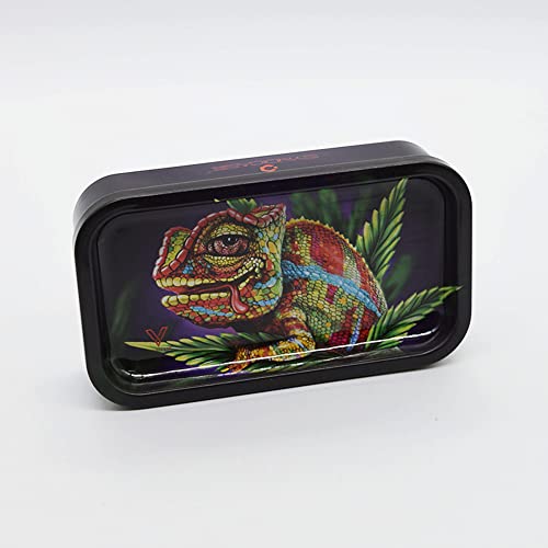 Smokerhontas Metalldose mit Rolling Tray/Geruchsdichte Aufbewahrungsdose - 12,2 x 7 x 3 cm inkl. Pop Up von Smokerhontas