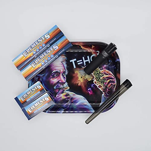 Einstein TH=C Rolling Tray Set - Mischeschale Stoner Kit / Kiffer Box mit Clipper, Longpapers, Filter Tips und Joint Tube - perfektes Kiffergeschenk! Einstein TH=C Rolling Tray Set - Mischeschale Stoner Kit / Kiffer Box mit Clipper, Longpapers, Filter Tips und Joint Tube - perfektes Kiffergeschenk! von Smokerhontas