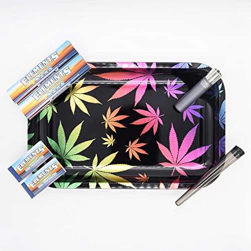 Neon Leaves Gradient Rolling Tray Set - Mischeschale Stoner Kit/Kiffer Box mit Clipper, Longpapers, Filter Tips und Joint Tube - perfektes Kiffergeschenk! Neon Leaves Gradient Rolling Tray Set - Mischeschale Stoner Kit/Kiffer Box mit Clipper, Longpapers, Filter Tips und Joint Tube - perfektes Kiffergeschenk! von Smokerhontas