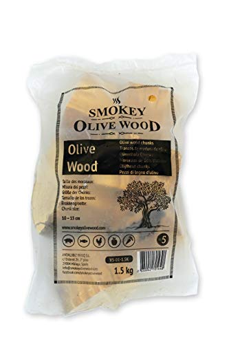 Smokey Olive Wood V5-01-1,5 K Holzknöpfe, braun von Smokey Olive Wood