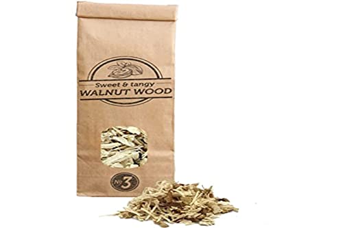 Smokey Olive Wood 500 ml Walnuss-Holzspäne zum Grillen und Räuchern, Größe Nr. 3: 2-3 cm von Smokey Olive Wood