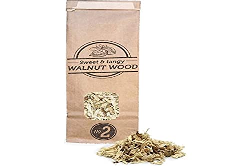Smokey Olive Wood 500 ml Walnuss-Holzspäne zum Grillen und Räuchern, Größe Nr. 2: 5 mm-1 cm von Smokey Olive Wood
