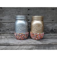 Metallic Sweet Tooth Sprinkle Einmachglas Silber Oder Gold von SmokySecrets