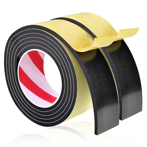 22mm Möbelpads Rolle, 2 Rollen 22mm x 2m Selbstklebender Filzstreifen Möbelpads, Kratzschutz und Schalldämmung für Hartböden, Filzgleiter Selbstklebend für Bewegen und Schutz von Möbeln Böden(Schwarz) von Smomend