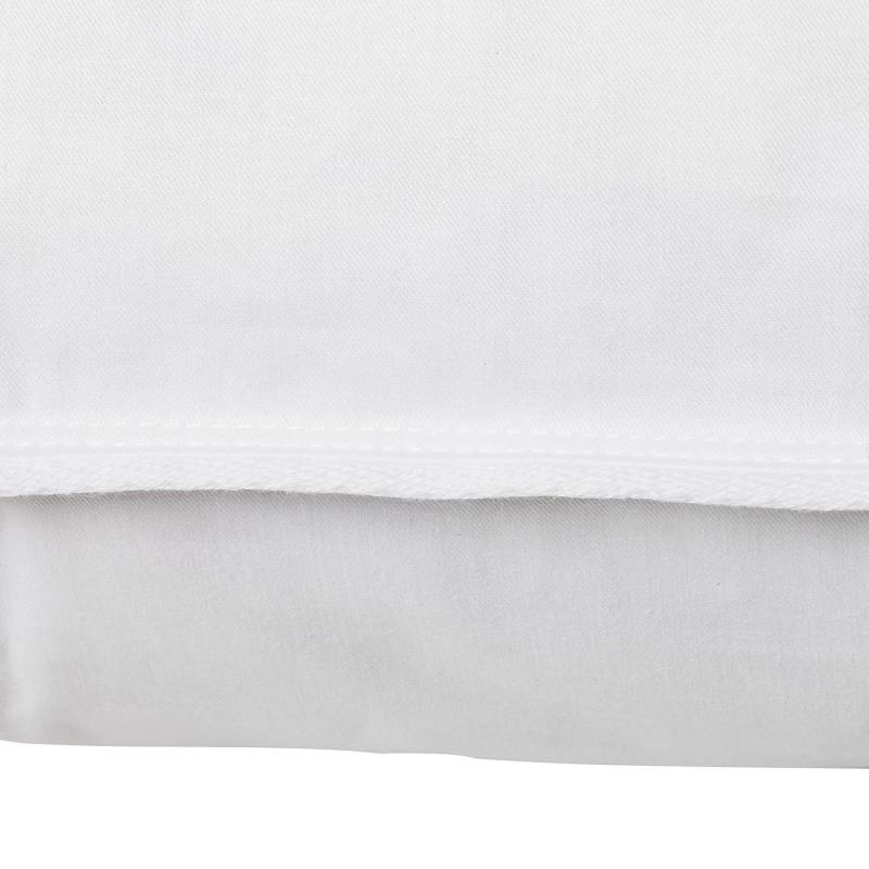home24 Kopfkissen feather Weiß 80 x 40cm Baumwollstoff von home24