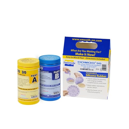 Smooth-On (Blue Silicone Mould Making, Liquid Rubber OOMOO 30, Easy to Use - Trial Size 1.3kg von Smooth-On