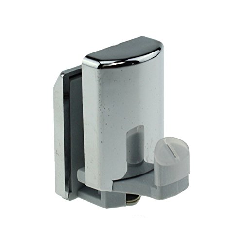 Duschtürhaken, Set mit 4 Chromhaken, Gleitrollen, Läufer von Linwnil