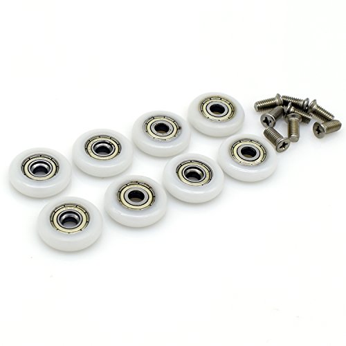 8 x roller für Duschtür mit 23 mm Durchmesser und M5 Schraube 8 x roller für Duschtür mit 23 mm Durchmesser und M5 Schraube von Linwnil