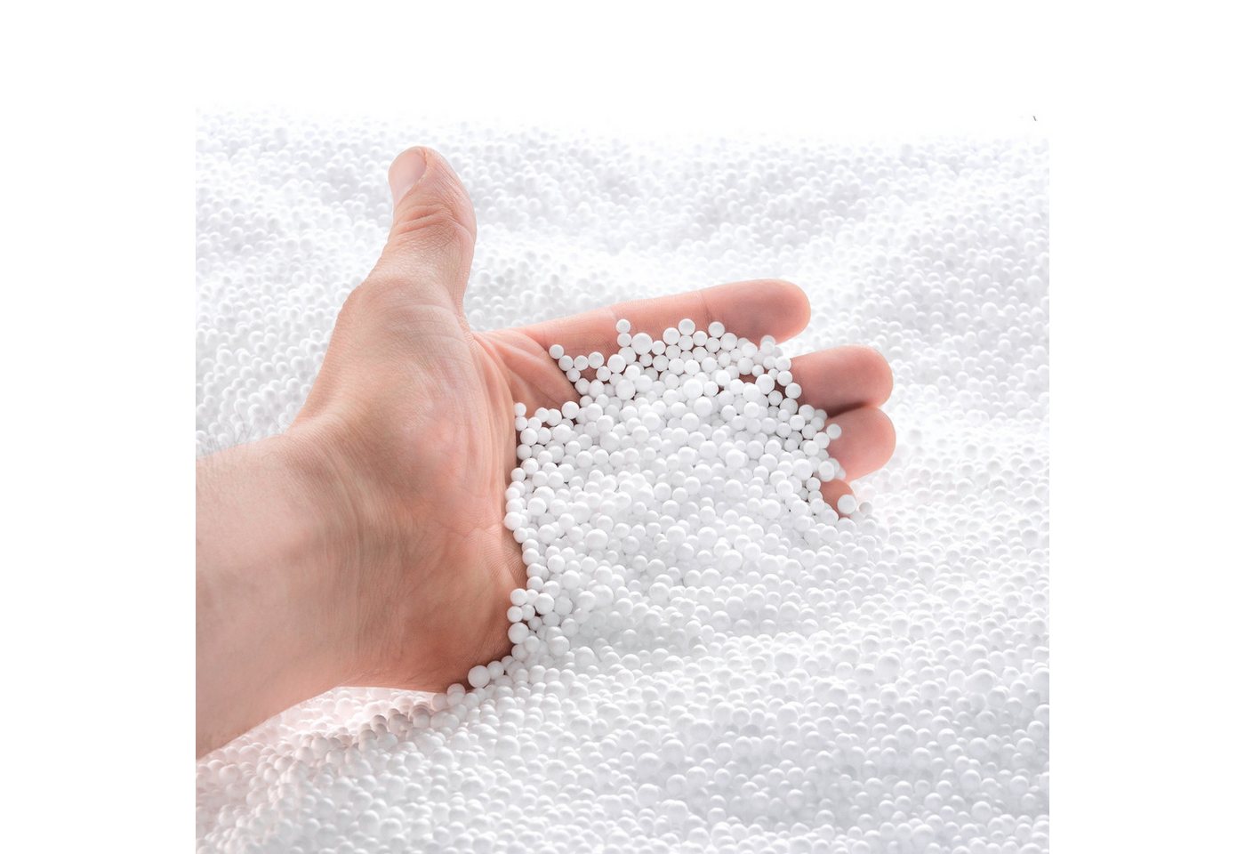 Smoothy Sitzsack EPS Perlen Nachfüllmaterial (Sitzkissen Nachfüllpack, 10 bis 430 Liter), Styropor-Kügelchen von Smoothy