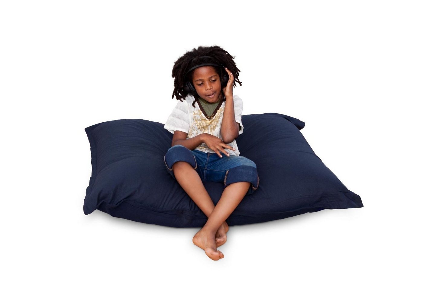 Smoothy Sitzsack Original Indoor Riesensitzsack (XL 250 Liter, Junior-Sitzkissen Sessel), für Kinder & Erwachsene 140 x 110 cm von Smoothy