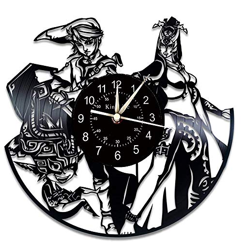 Smotly Vinyl Wanduhr, Zelda Thema Rekord Wanduhr, handgemachte Kunstdekoration zu Hause Wanduhr kreative Geschenke. von Smotly