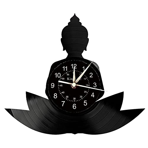 Smotly Vinyl Wanduhr Buddha Muster Wanduhr ist eine Wanduhr Geschenk für sichere und gesunde Home Wanddekoration. von Smotly