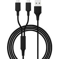 Smrter USB-Ladekabel USB 2.0 USB-A Stecker, USB-Micro-B Stecker 1.20m Schwarz SMRTER_HYDRA_DUO_M_BK von Smrter