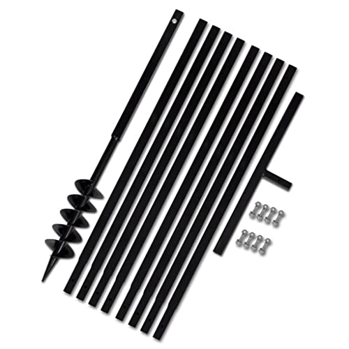 SmtSecLSH Gartenbohrer Erdbohrer Für Bohrmaschine,Pflanzbohrer Für Akkuschrauber,Grabungswerkzeug Zum Pflanzen Für Akkuschrauber, Garten Pflanzen, Tiefkultivieren-Schwarz 100 mm||9 m SmtSecLSH Gartenbohrer Erdbohrer Für Bohrmaschine,Pflanzbohrer Für Akkuschrauber,Grabungswerkzeug Zum Pflanzen Für Akkuschrauber, Garten Pflanzen, Tiefkultivieren-Schwarz 100 mm||9 m von SmtSecLSH