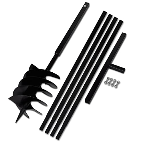 SmtSecLSH Gartenbohrer Erdbohrer Für Bohrmaschine,Pflanzbohrer Für Akkuschrauber,Grabungswerkzeug Zum Pflanzen Für Akkuschrauber, Garten Pflanzen, Tiefkultivieren-Schwarz 120 mm||5 m SmtSecLSH Gartenbohrer Erdbohrer Für Bohrmaschine,Pflanzbohrer Für Akkuschrauber,Grabungswerkzeug Zum Pflanzen Für Akkuschrauber, Garten Pflanzen, Tiefkultivieren-Schwarz 120 mm||5 m von SmtSecLSH