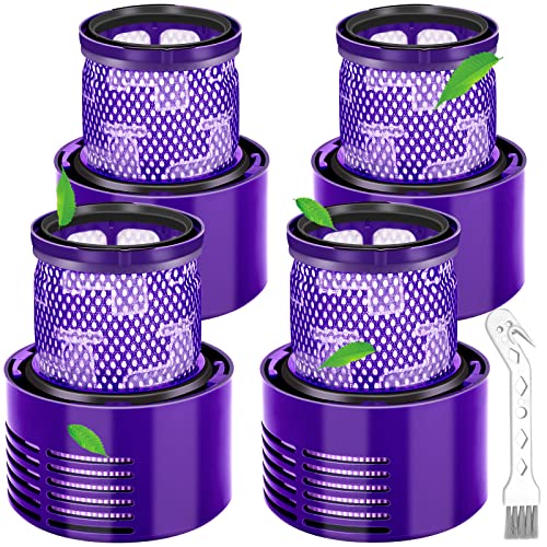 Smyidel Filter für Dyson V10 SV12, Ersatz Filter für Dyson Staubsauger V10 SV12 Waschbar Cyclone Animal Absolute Total Clean Motorhead Akku Staubsauger Ersetzen Sie #DY-969082-01(4 Stück) von Smyidel