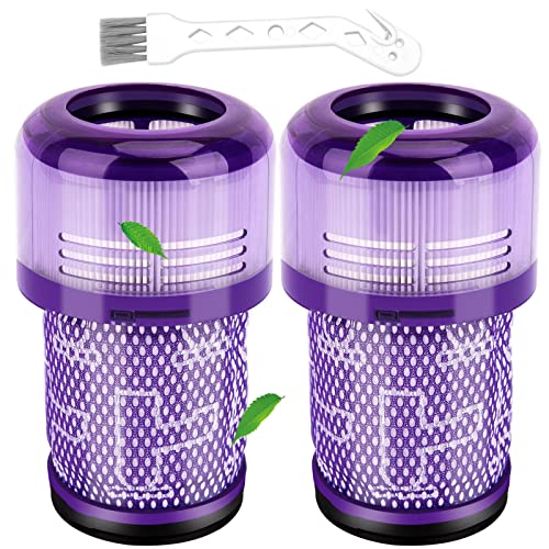 Smyidel Filter für Dyson V12, 2 Stück Waschbar Ersatz Hepa Filter für Dyson V12 Detect Slim Absolute Extra Total Clean Motorhead Complete Akku Staubsauger,Replacement Part # 971517-01 von Smyidel