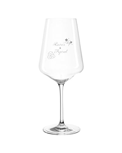 Aperol Spritz Glas von Leonardo - Personalisiert & Hochwertig | Aperitif Glas mit Gravur | Geburtstag Jubiläum von Smyla