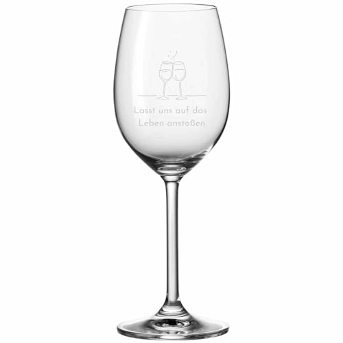 Personalisiertes Leonardo Weinglas mit Gravur | Cheers | Originelles Geburtstagsgeschenk für Männer & Frauen - Geeignet als Rotweingläser Weißweingläser - Geschenkidee von Smyla