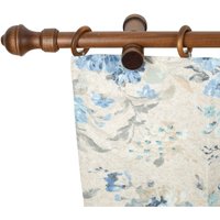 SN DECO GROUP Gardinenstange "Ares", 1 läufig-läufig, Fixmaß, 28 mm, Holz, verschiedene Längen und Farben, Komplettset von Sn Deco Group