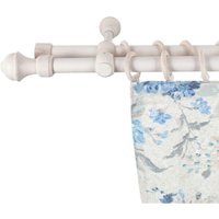 SN DECO GROUP Gardinenstange "Ares", 2 läufig-läufig, Fixmaß, 28 mm, Holz, verschiedene Längen und Farben, Komplettset von Sn Deco Group