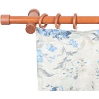 SN DECO GROUP Gardinenstange "Cafiro", 1 läufig-läufig, Fixmaß, 28 mm, Holz, verschiedene Längen und Farben, Komplettset von Sn Deco Group