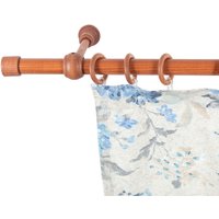 SN DECO GROUP Gardinenstange "Cafiro", 1 läufig-läufig, Fixmaß, 28 mm, Holz, verschiedene Längen und Farben, Komplettset von Sn Deco Group