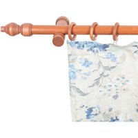 SN DECO GROUP Gardinenstange "Filigrano", 1 läufig-läufig, Fixmaß, 28 mm, Holz, verschiedene Längen und Farben, Komplettset von Sn Deco Group
