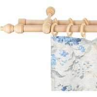 SN DECO GROUP Gardinenstange "Filigrano", 2 läufig-läufig, Fixmaß, 28 mm, Holz, verschiedene Längen und Farben, Komplettset von Sn Deco Group