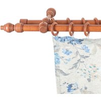 SN DECO GROUP Gardinenstange "Filigrano", 2 läufig-läufig, Fixmaß, 28 mm, Holz, verschiedene Längen und Farben, Komplettset von Sn Deco Group