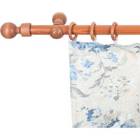 SN DECO GROUP Gardinenstange "Giro", 1 läufig-läufig, Fixmaß, 28 mm, Holz, verschiedenen Längen und Farbe, Komplettset von Sn Deco Group