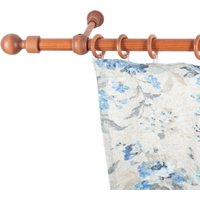 SN DECO GROUP Gardinenstange "Giro", 1 läufig-läufig, Fixmaß, 28 mm, Holz, verschiedene Längen und Farben, Komplettset von Sn Deco Group