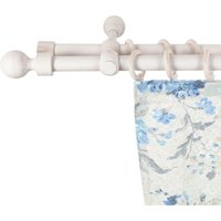 SN DECO GROUP Gardinenstange "Giro", 2 läufig-läufig, Fixmaß, 28 mm, Holz, verschiedene Längen und Farben, Komplettset von Sn Deco Group