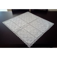 Jahrgang Hemstitched Leinen Tablecloth.handmade Gehäkelt Spitze Edges.antique Linens.romantic Geschenk Mutter Day.centrino Uncinetto von SnGHandmadeStudio