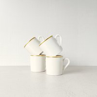 Vintage 4 Stück Demitasse Espresso Tassen Mayer China von SnailSnailVintage