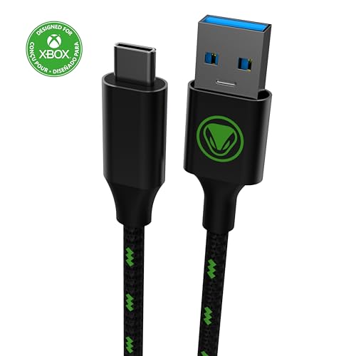 Snakebyte Charge & Data Cable X - lizenziertes USB-C Kabel für Xbox Series X|S, schnelles Laden von Xbox-Controllern, 10 GBITS/S Datenübertragung von Snakebyte