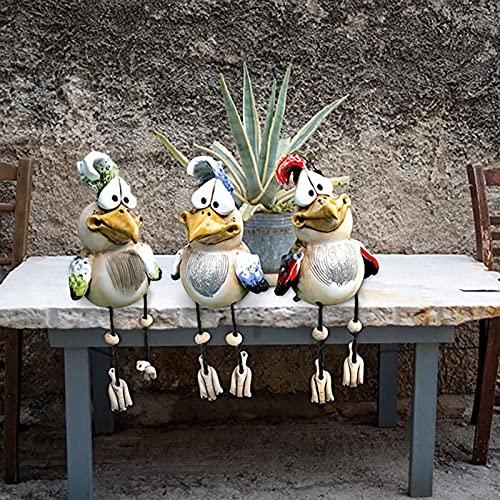 Hühner Deko Gartendeko Keramik Huhn Gartendeko Kantenhocker Deko Huhn Keramik Gartendeko Für Draußen Gartenfiguren Keramik Huhn Tierfigur Gartenstecker Handarbeit Ornament (3PCS, Einheitsgröße) von Snakell