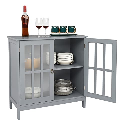 Buffetschrank Sideboard Multifunktionsbesteck Aufbewahrungsschrank Küche Buffet Sideboard Eingang Serviceschrank mit 2 Türen Buffet Sideboard von SnamicE
