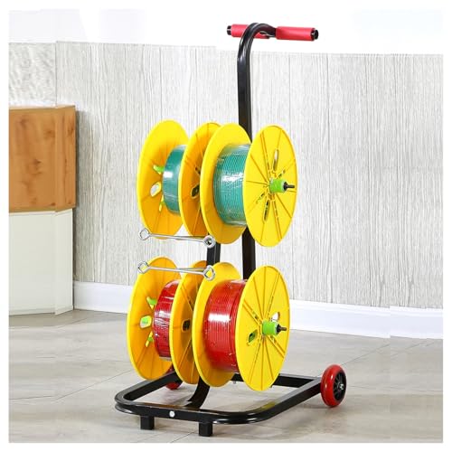 Drahtspulenregal, Kabelspulenspender, Aufbewahrungsregal für Bänder und Rollen, robuster Spulenaufbewahrungshalter, für den industriellen Einsatz, 150 kg Kapazität, Drahtspulenregal, Kabelspulenspender, Aufbewahrungsregal für Bänder und Rollen, robuster Spulenaufbewahrungshalter, für den industriellen Einsatz, 150 kg Kapazität, von SnamicE